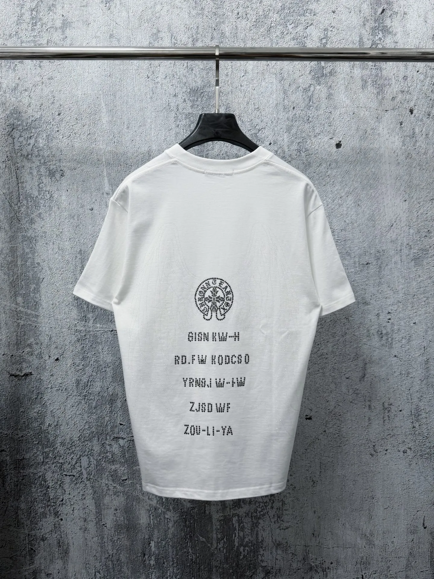 【Chrome Hearts】 Same Style T Same Style T Versatile : Black White Size：XS-L